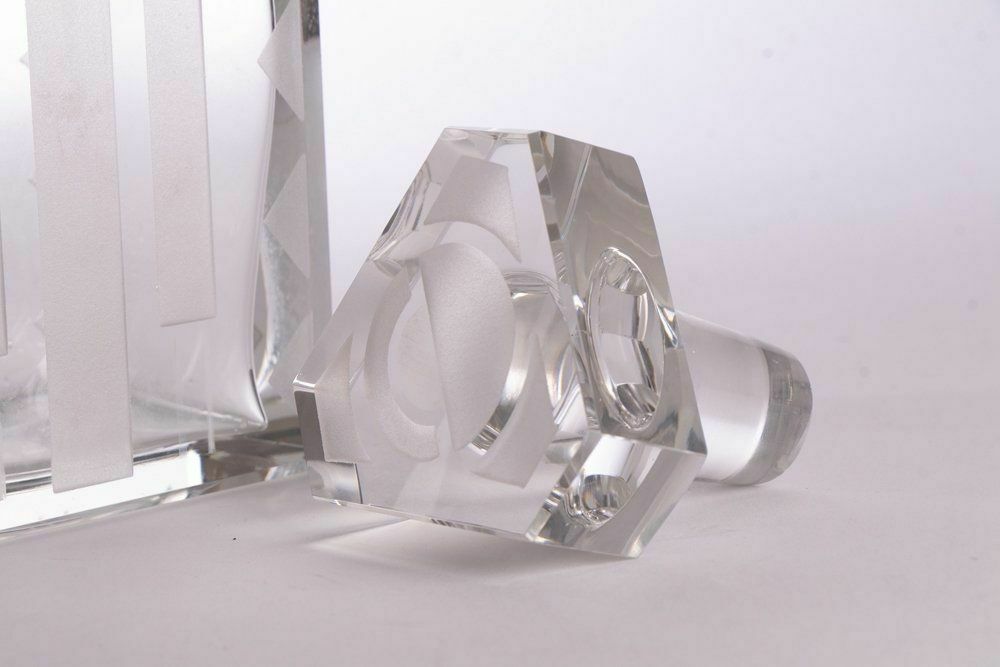 French Art Deco Modernist Silver Collared Decanter By Jean Luce C.1930 photo buy