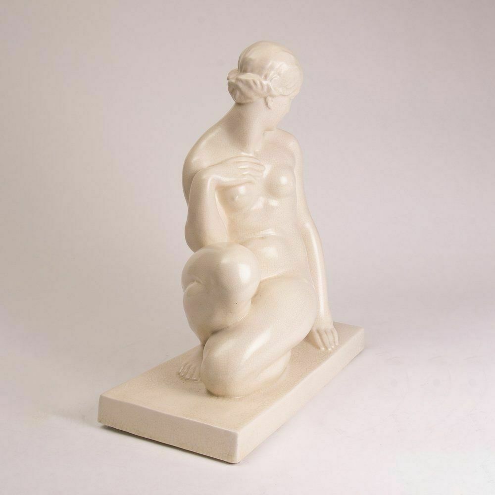Orchies French Art Deco Craquele Model By Raymonde Guerbe C.1930 photo furniture