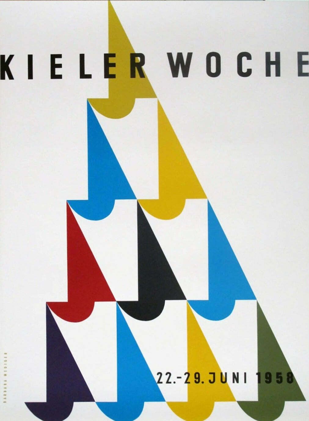 Kiel Week (Kieler Woche) 1958 Original Vintage Poster