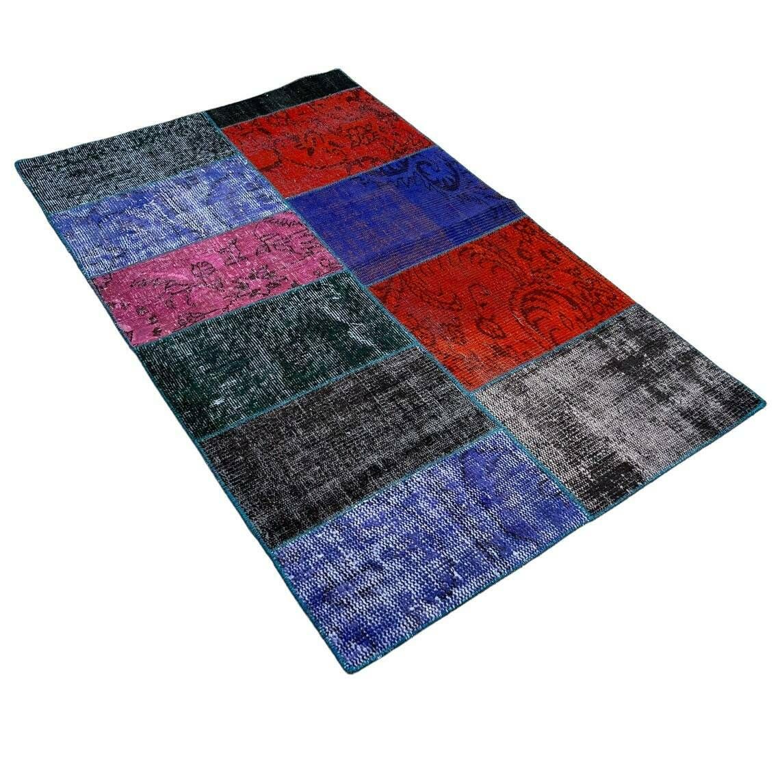 photo furniture Unique Turkish Vintage Distressed Patchwork Rug