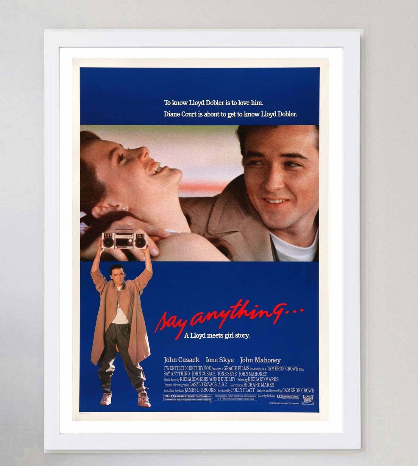 Say Anything Original Vintage Poster photo for sale