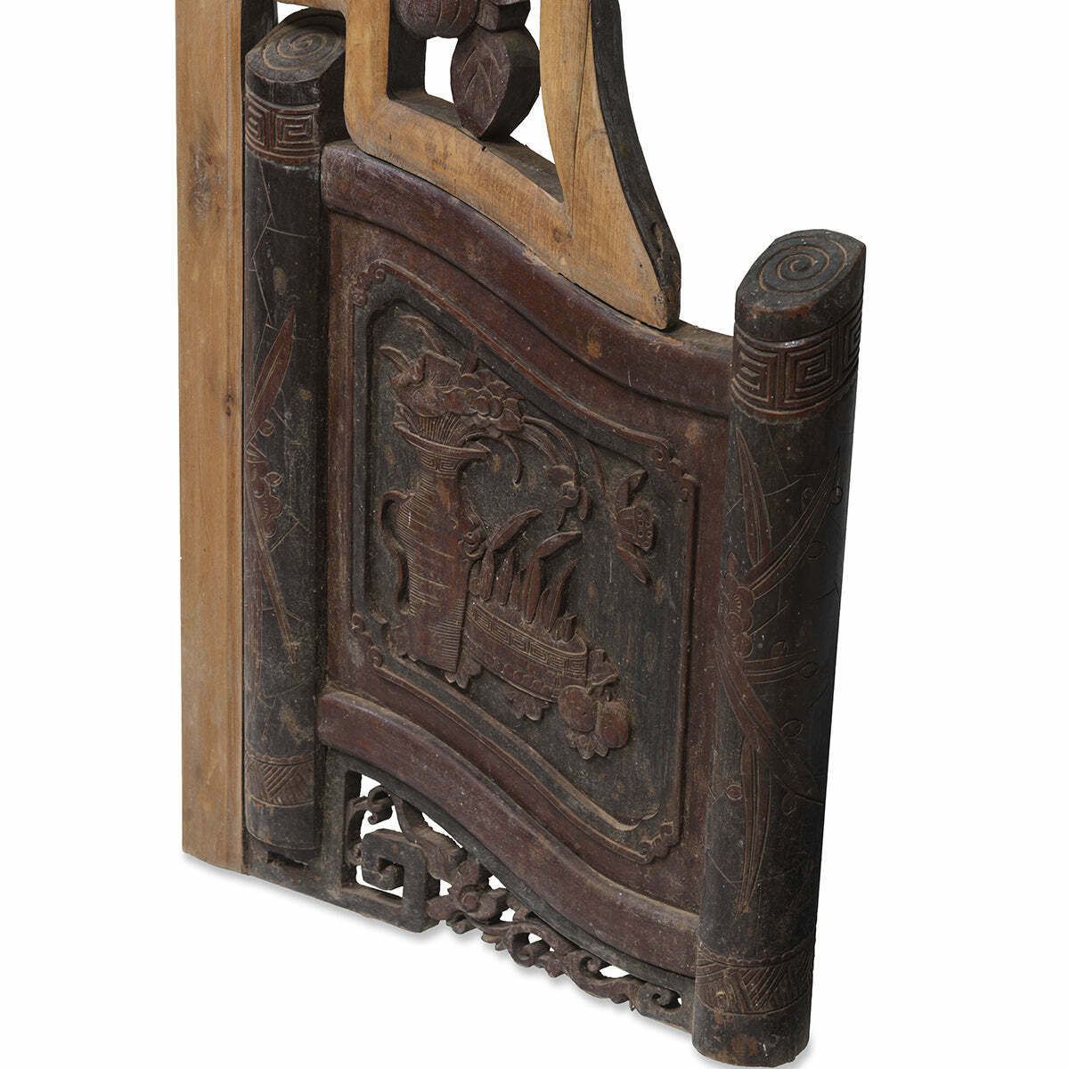Chinese Marriage Bed Fascia With Scroll Feet photo vinterior