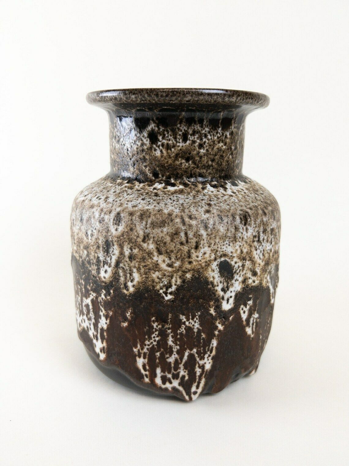 Fat Lava Vase  West German Pottery  Ruscha Art Ceramic Vase  Earthtones Ceramic Vase photo vinterior