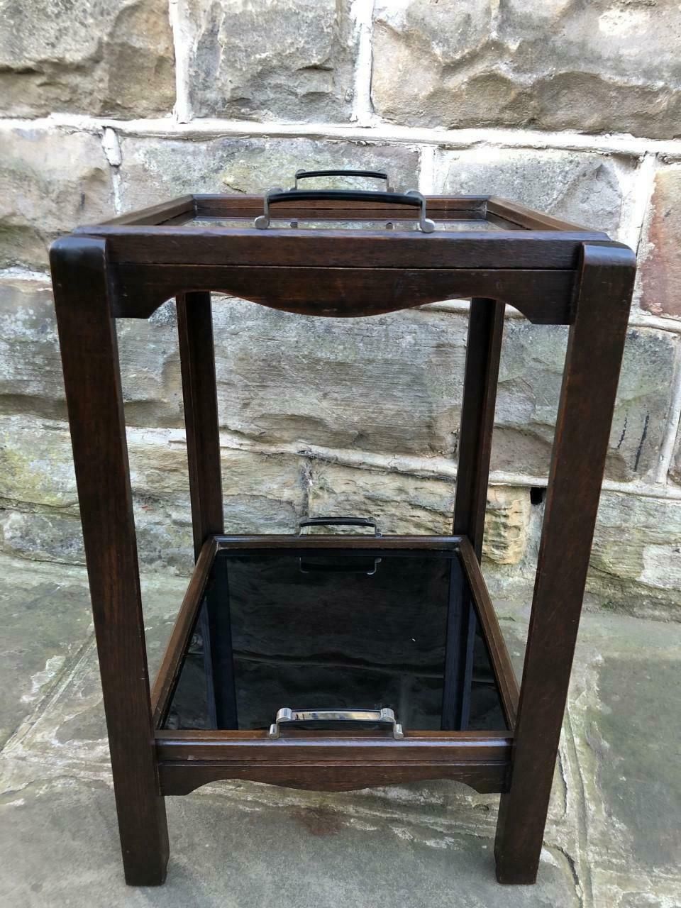 Antique Oak Butlers Tray Top Table photo 190.0