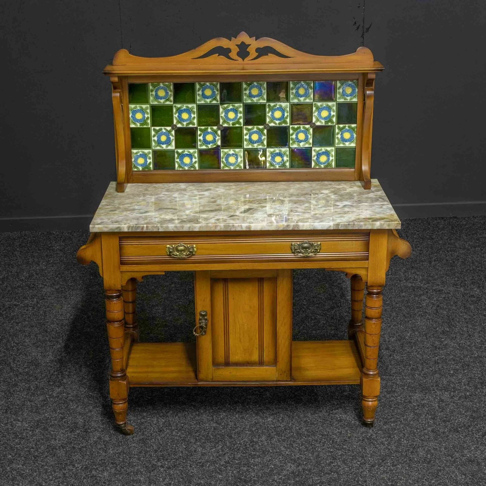 Edwardian Ash Washstand photo for sale