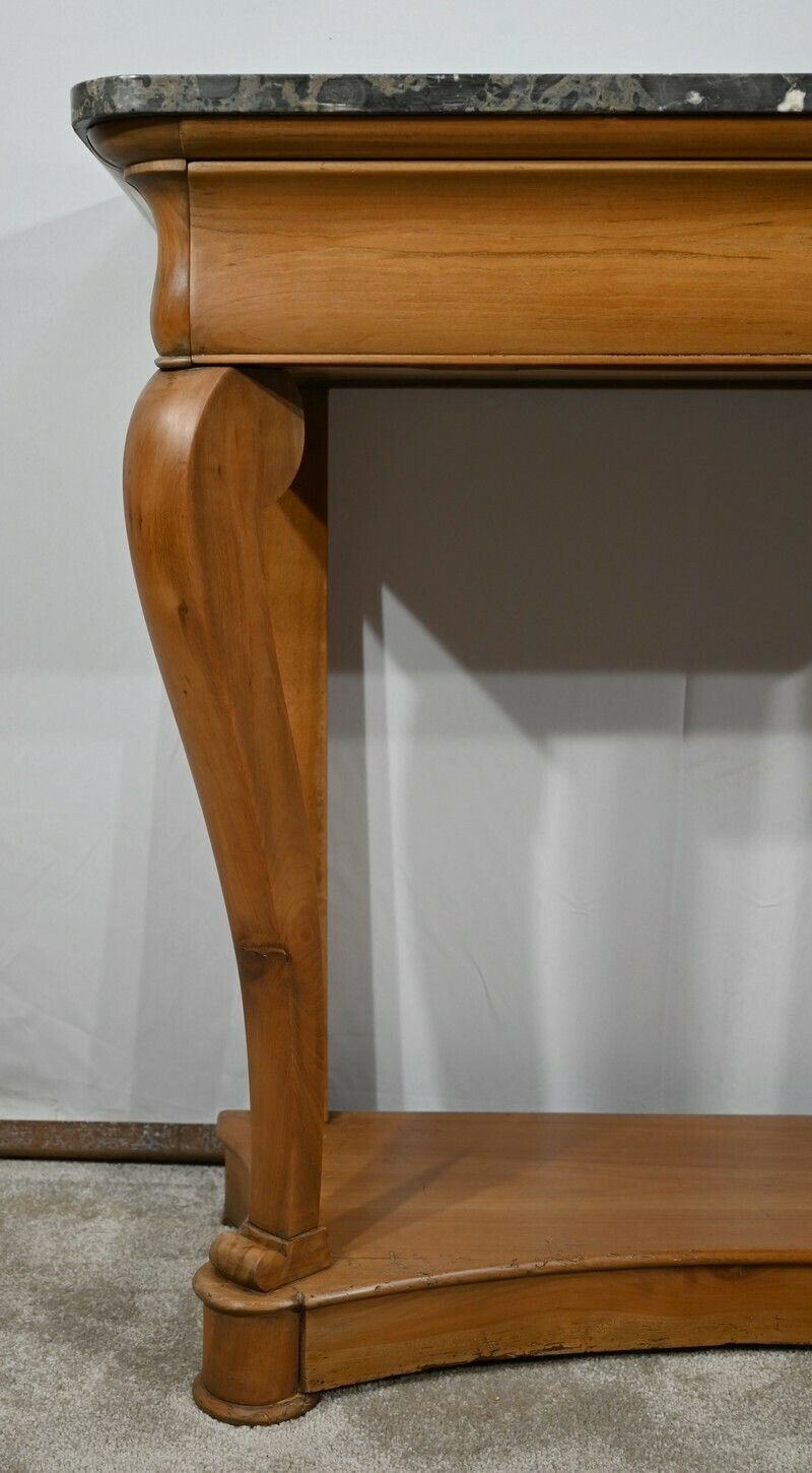 Furniture Small Property Console In Cherry, Louis Philippe Period, 1st Part Of The 19th Century photo