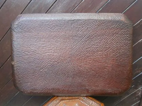 photo for sale Antique Carved Inlaid Oriental Chinese Tray C.1900