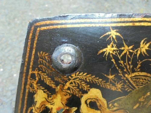 Pair Of Lacquered Chinoiserie Wall Brackets Shelf C.1920 photo furniture