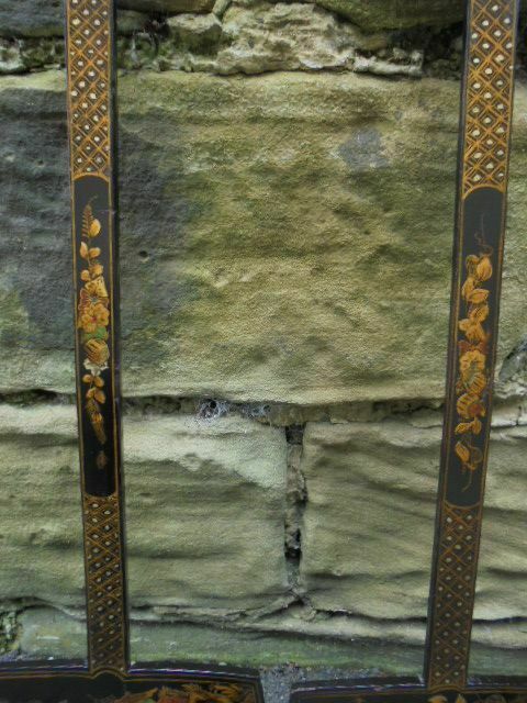 photo furniture Pair Of Lacquered Chinoiserie Wall Brackets Shelf C.1920