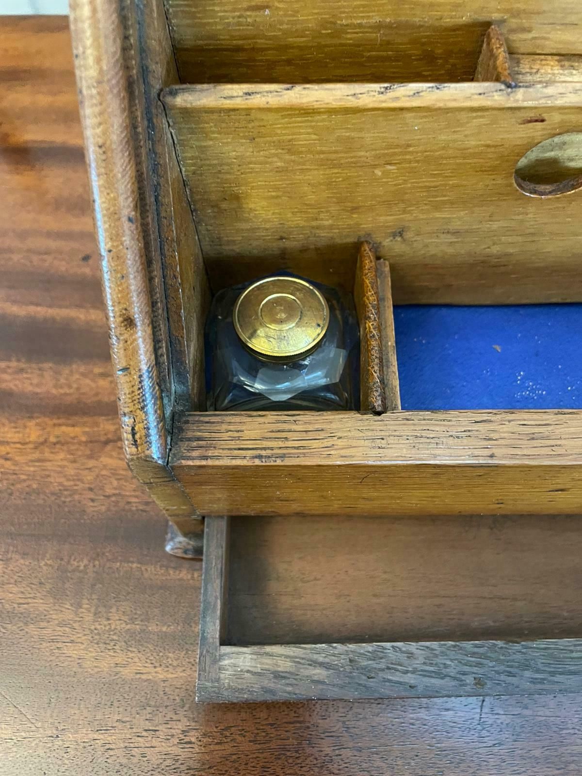 Unusual Antique Oak Stationery Cabinet photo buy