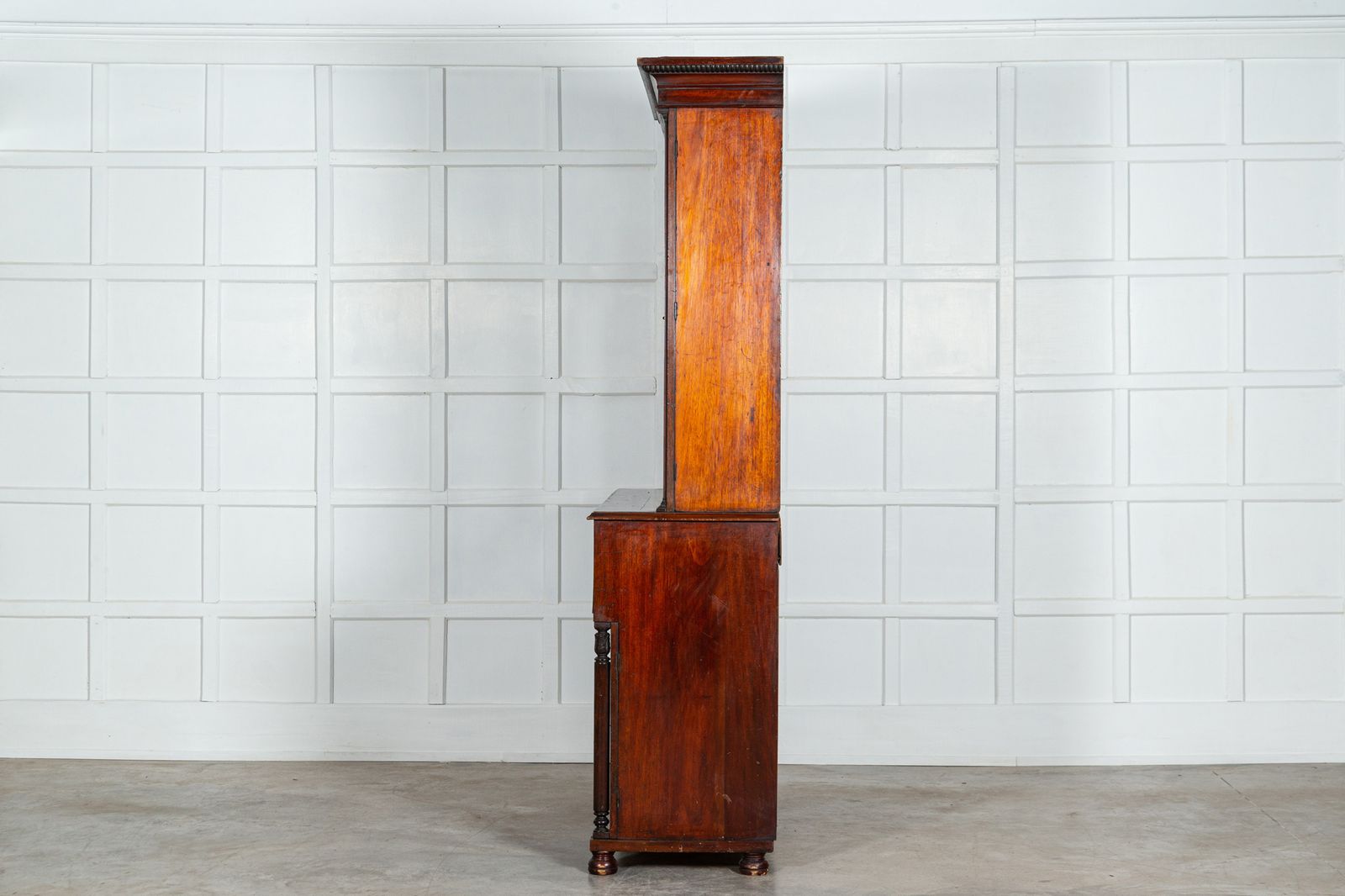 Large English Regency Mahogany Glazed Secretaire Bookcase photo 4543.0