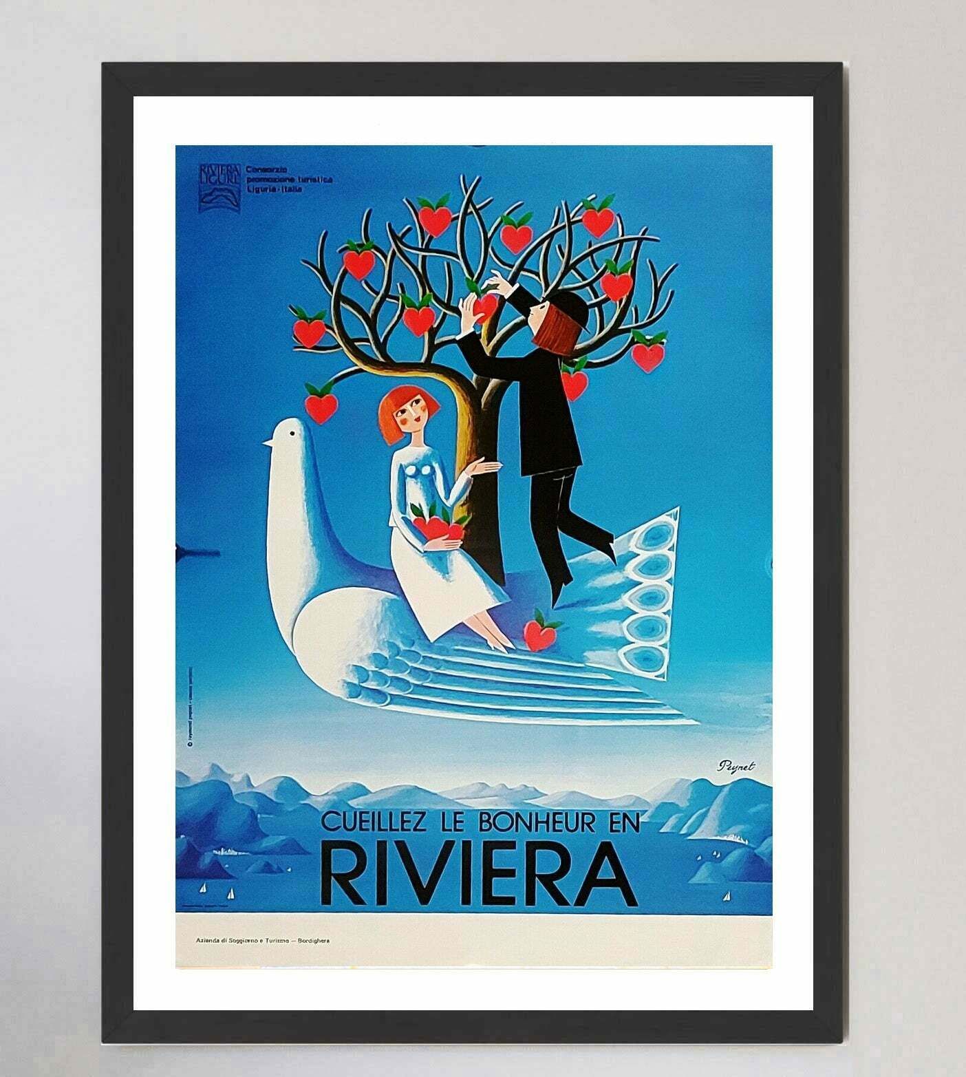 Ligurian Riviera Original Vintage Poster photo furniture