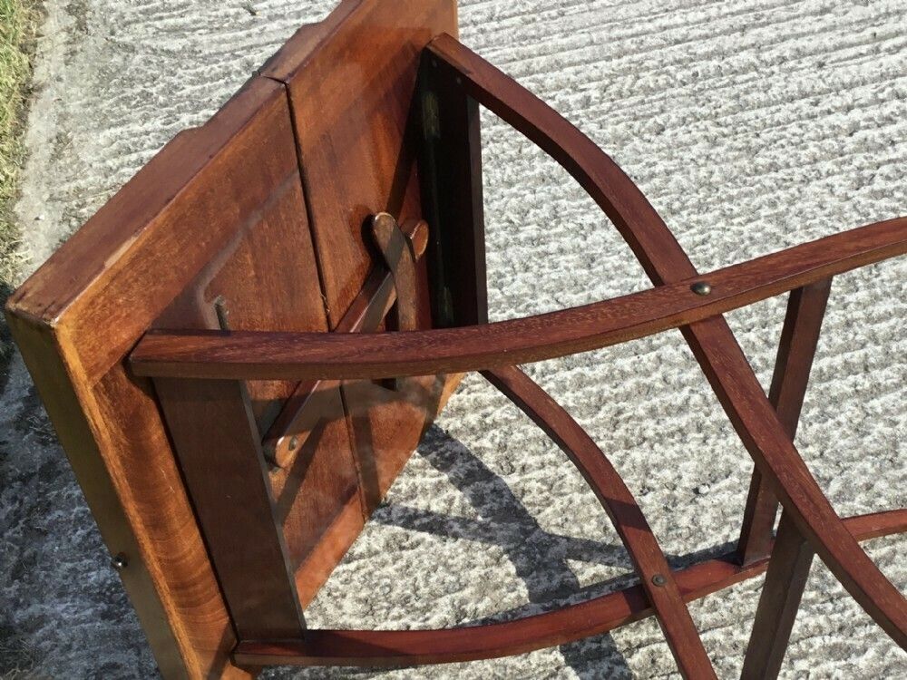 Furniture Mahogany Folding Coaching Table For Restoration photo
