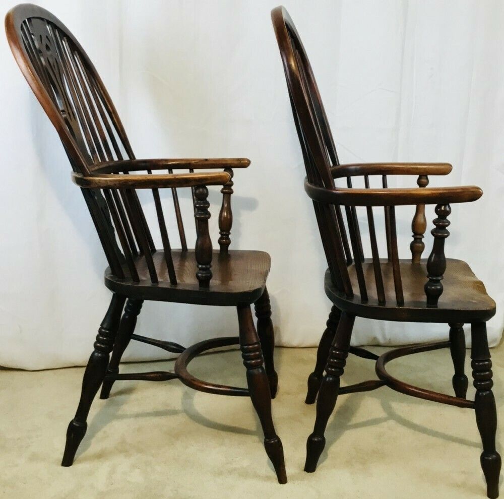 Pair Of Yew & Elm Windsor Chairs photo buy