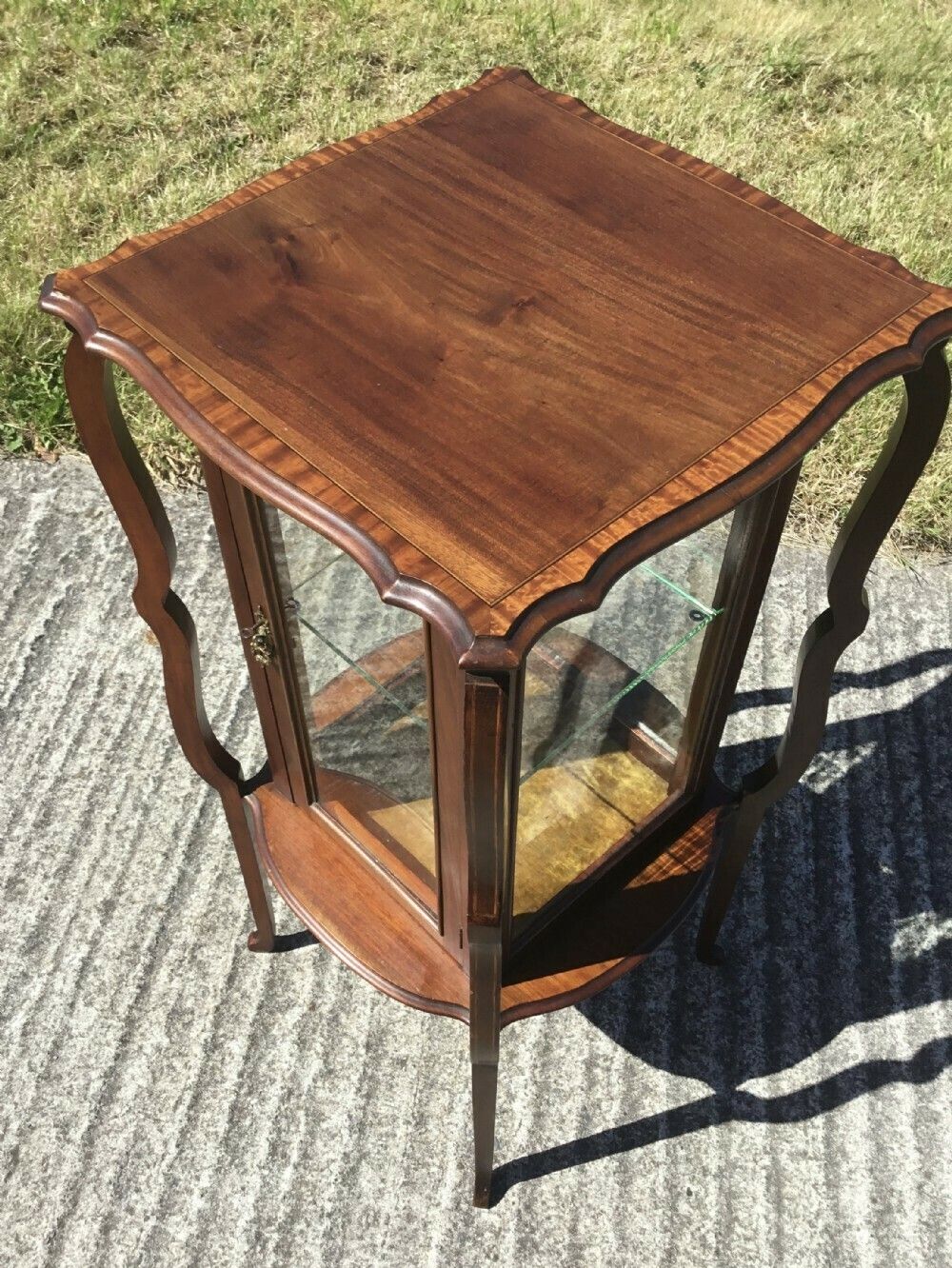 photo furniture Superb Arts & Crafts Inlaid Bijouterie Cabinet