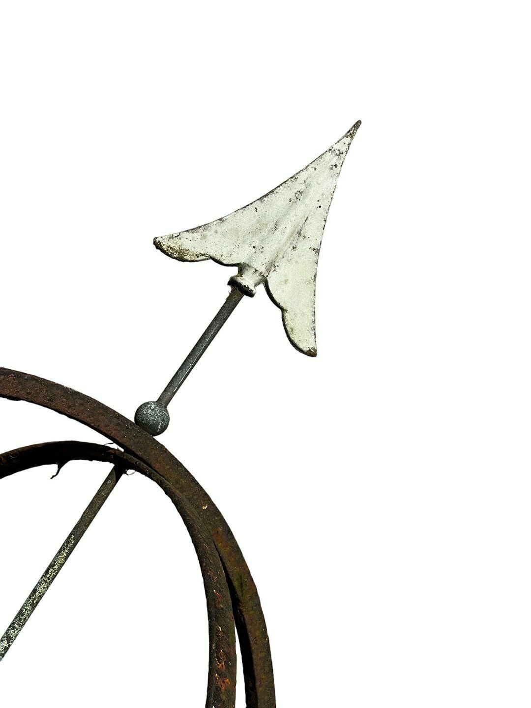 Sundial Iron In Copper & Zinc Metal, Artificial Stone photo Garden Decor