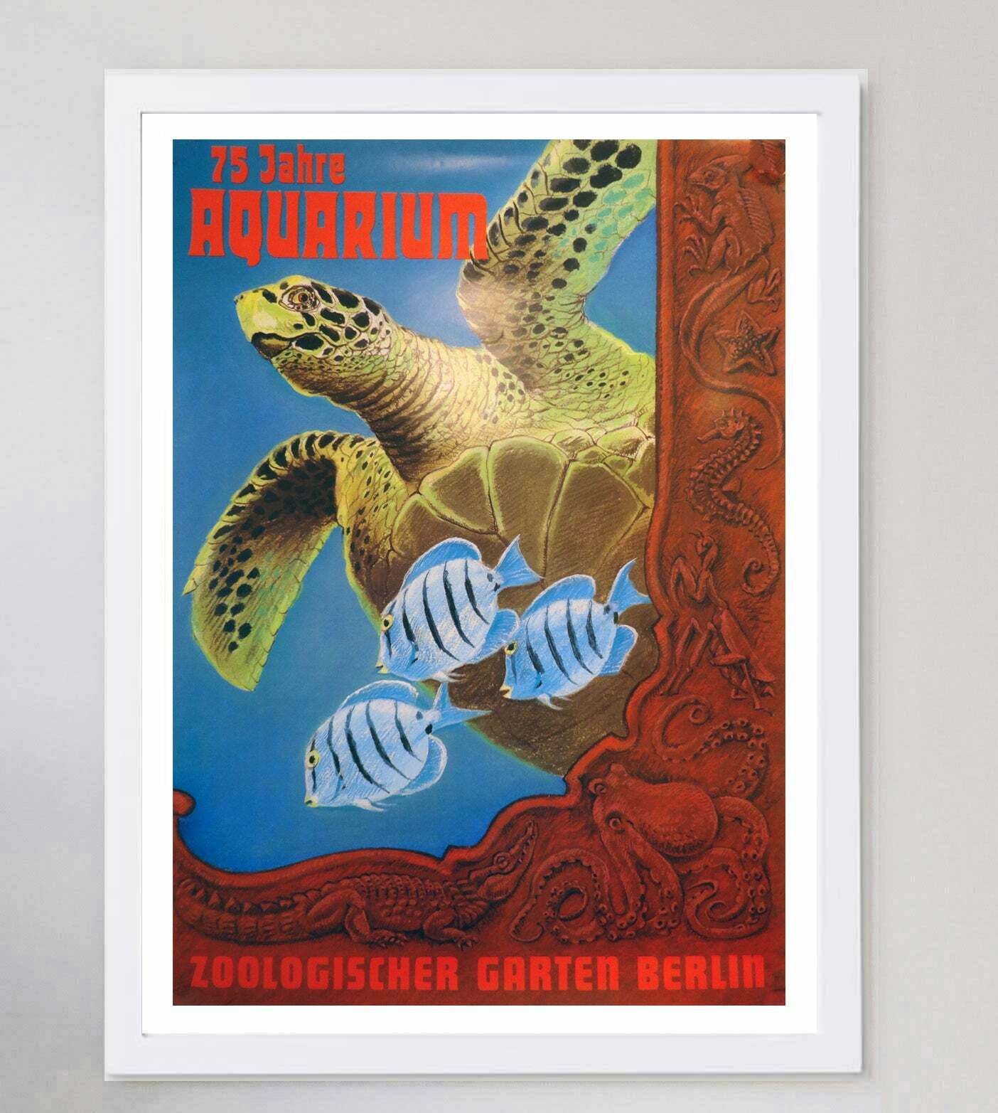Berlin Zoo Aquarium  Original Vintage Poster photo for sale