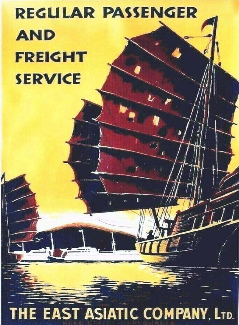 The East Asiatic Company Original Vintage Poster