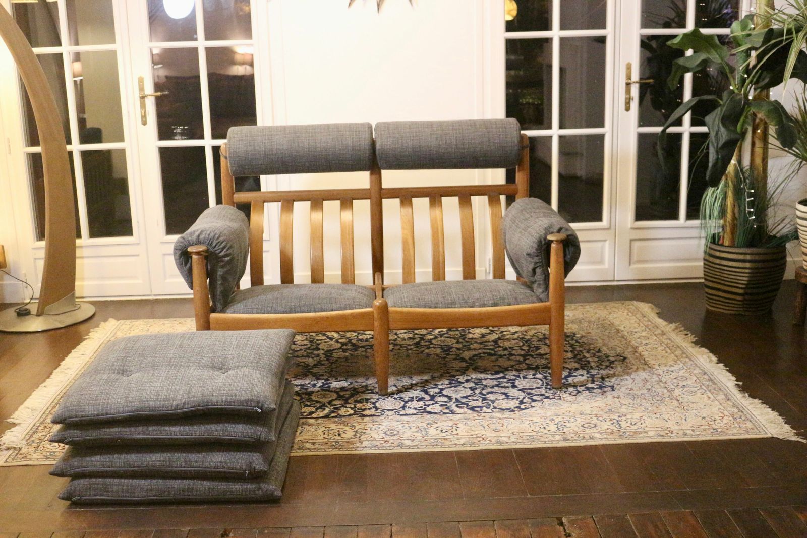 photo vinterior 2 Seater Sofa Year 1960 By Eric Merthen For Ire Møbler, Sweden 196