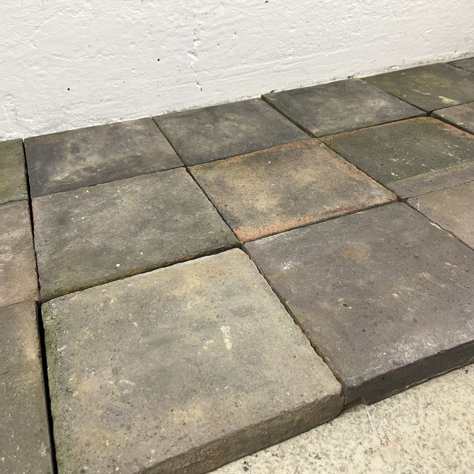 Batch Of 2 Square Metres Of Reclaimed 6¼ Inch Black Quarry Tiles photo furniture