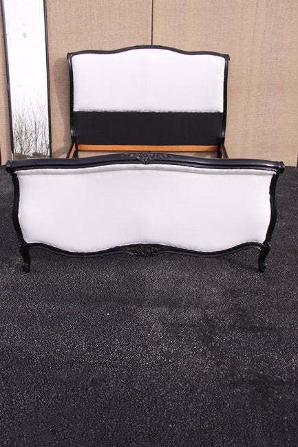Ebonised Double Bed, 1800s, Antique