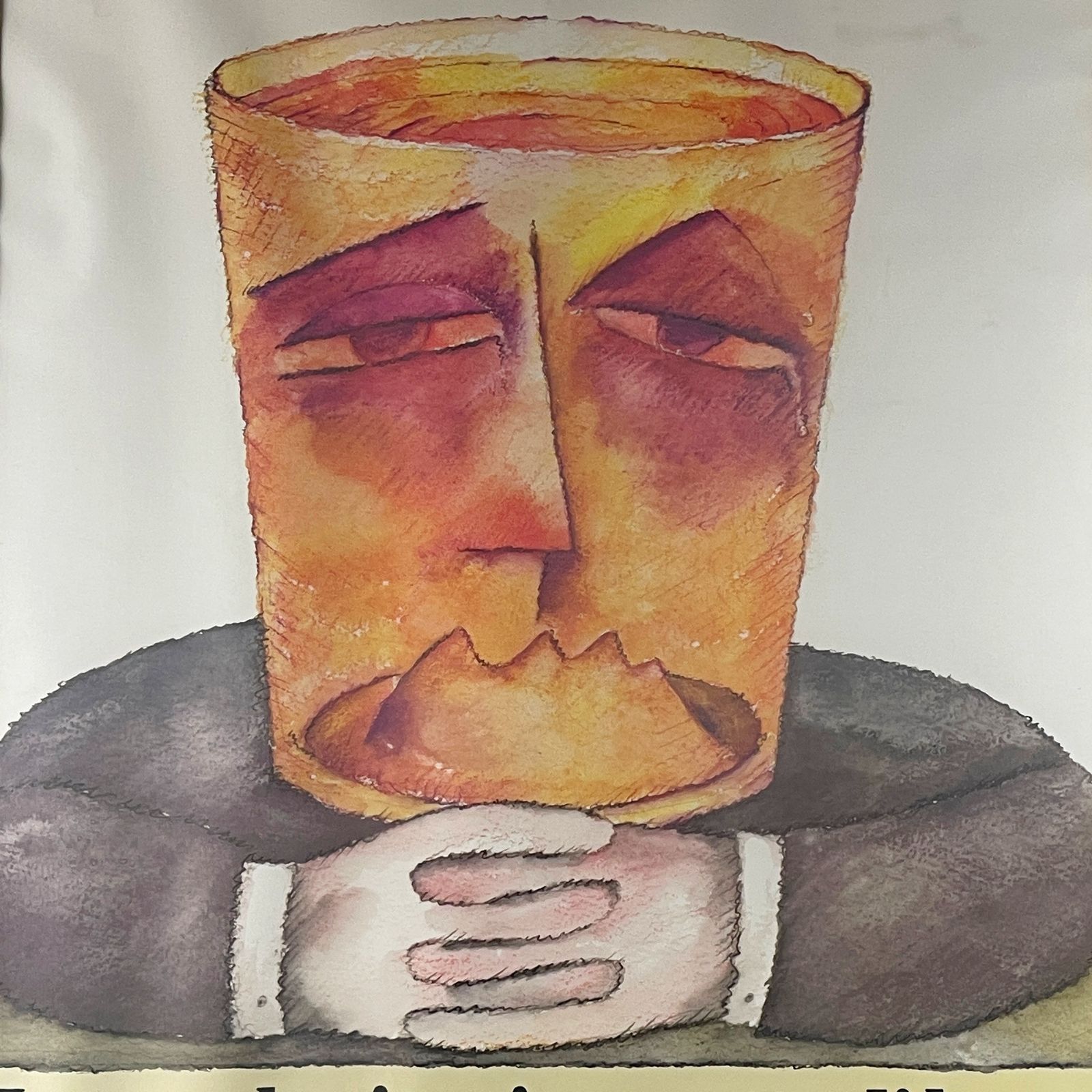 Original Posters From Alcoholics Anonymous Design By Ennio Tamburi Bologna Italy 1980s Set Of 4 photo 790.0
