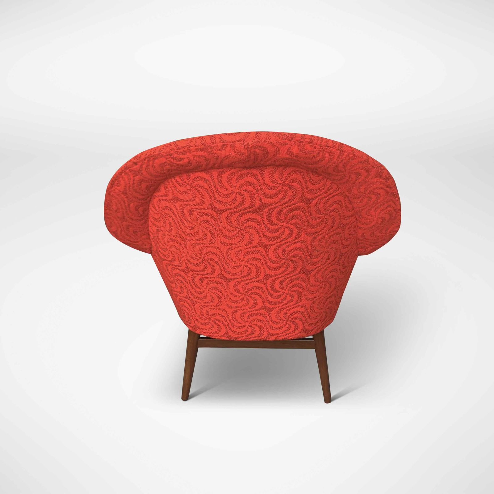 Red Bucket Seats, 1960s, Vintage photo vinterior