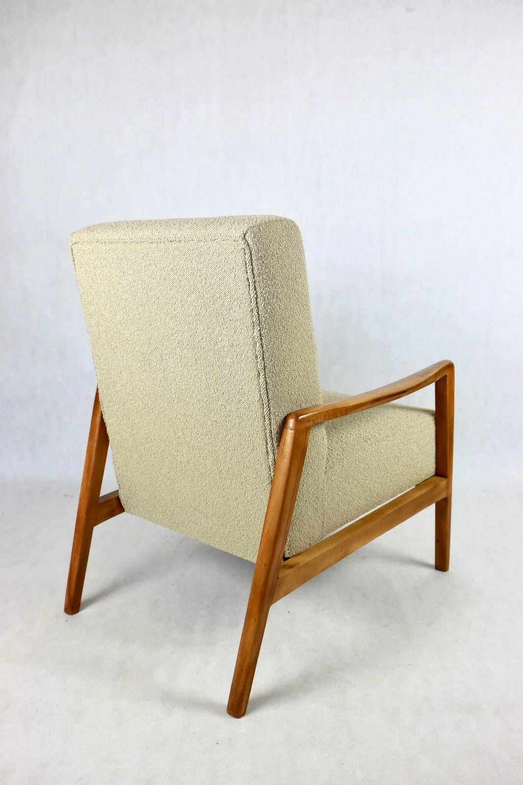 photo buy Beautiful Vintage Two Three Seater Sofa With Armchairs From The 70s   Beige Boucle