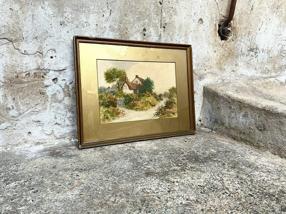 Arland Ussher Original Watercolour In Frame   Landscape   Irish Landscape   Signed Dated 1930