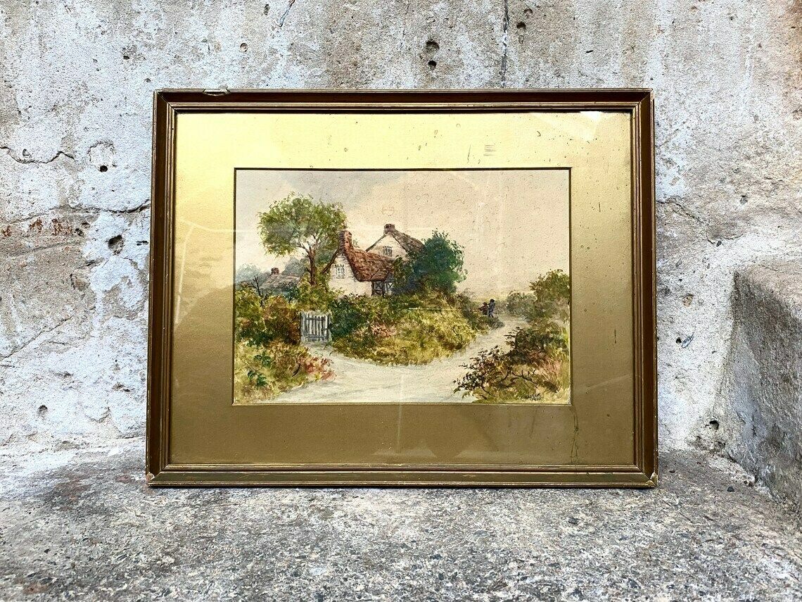 Arland Ussher Original Watercolour In Frame   Landscape   Irish Landscape   Signed Dated 1930 photo for sale