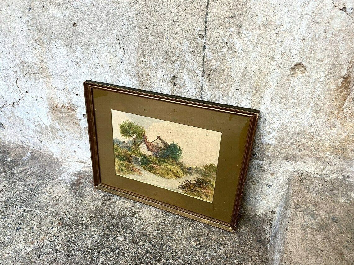 photo furniture Arland Ussher Original Watercolour In Frame   Landscape   Irish Landscape   Signed Dated 1930