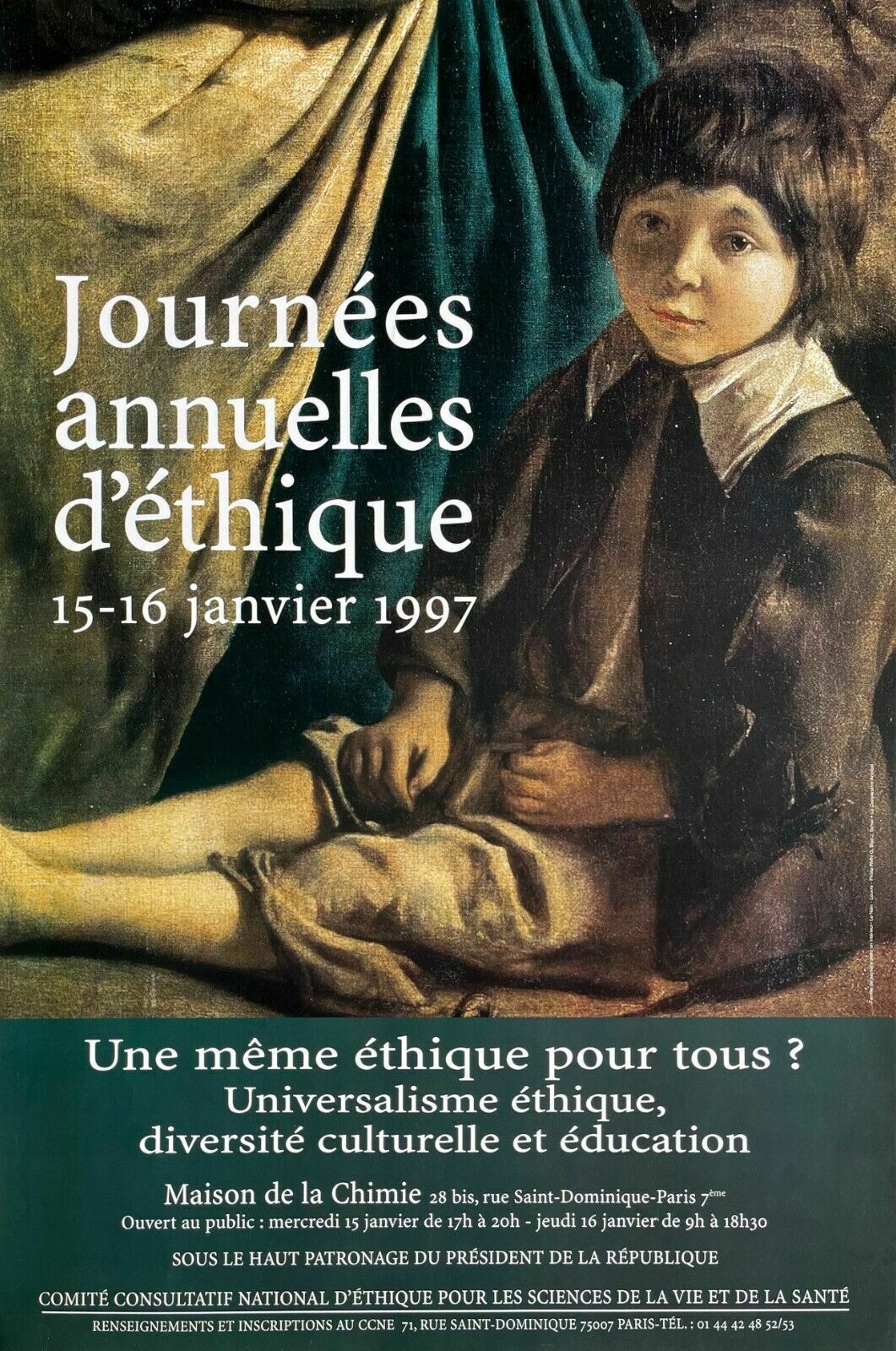 Poster Annual Days Of Ethics Paris Philosophy 1997