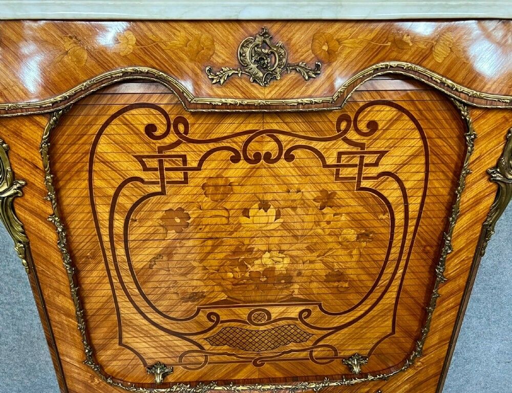 Stunning French Kingwood & Marquetry Cocktail Cabinet photo Furniture