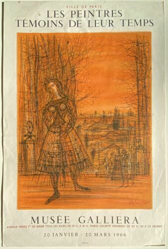 Carzou Beautiful Poster Musée Galliera 1966  Witness Painters  Mourlot
