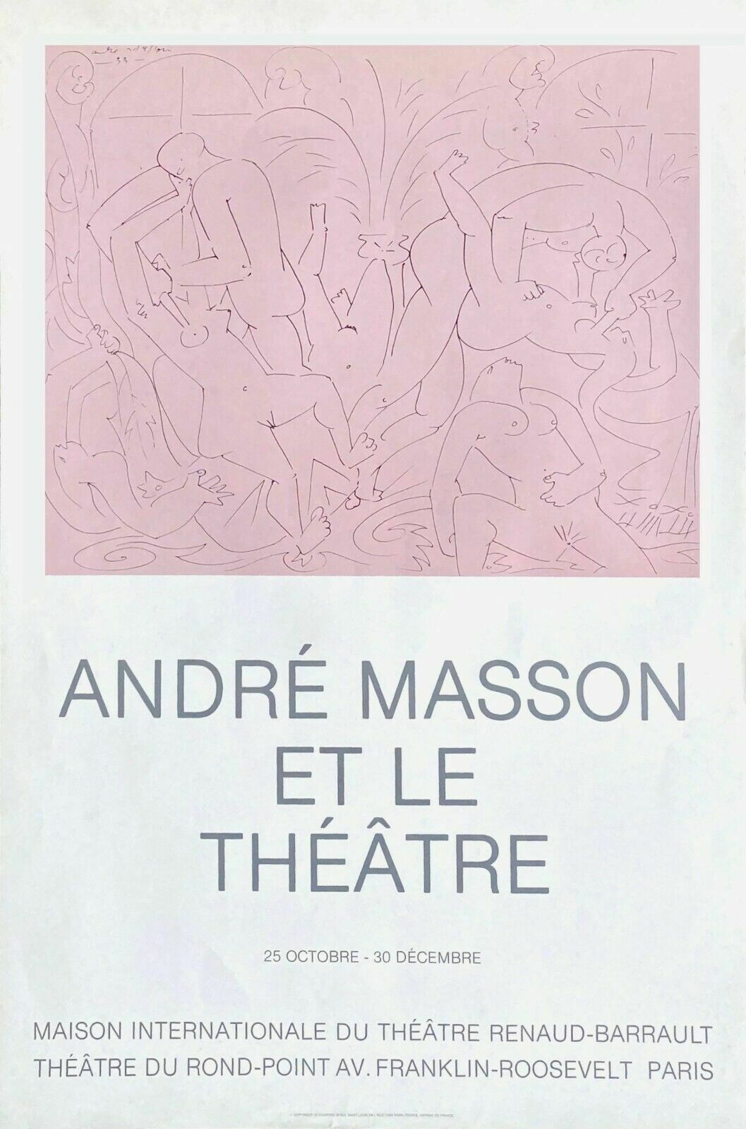 André Masson And The Theater Exhibition Poster Gallery Le Chapitre Surréalisme