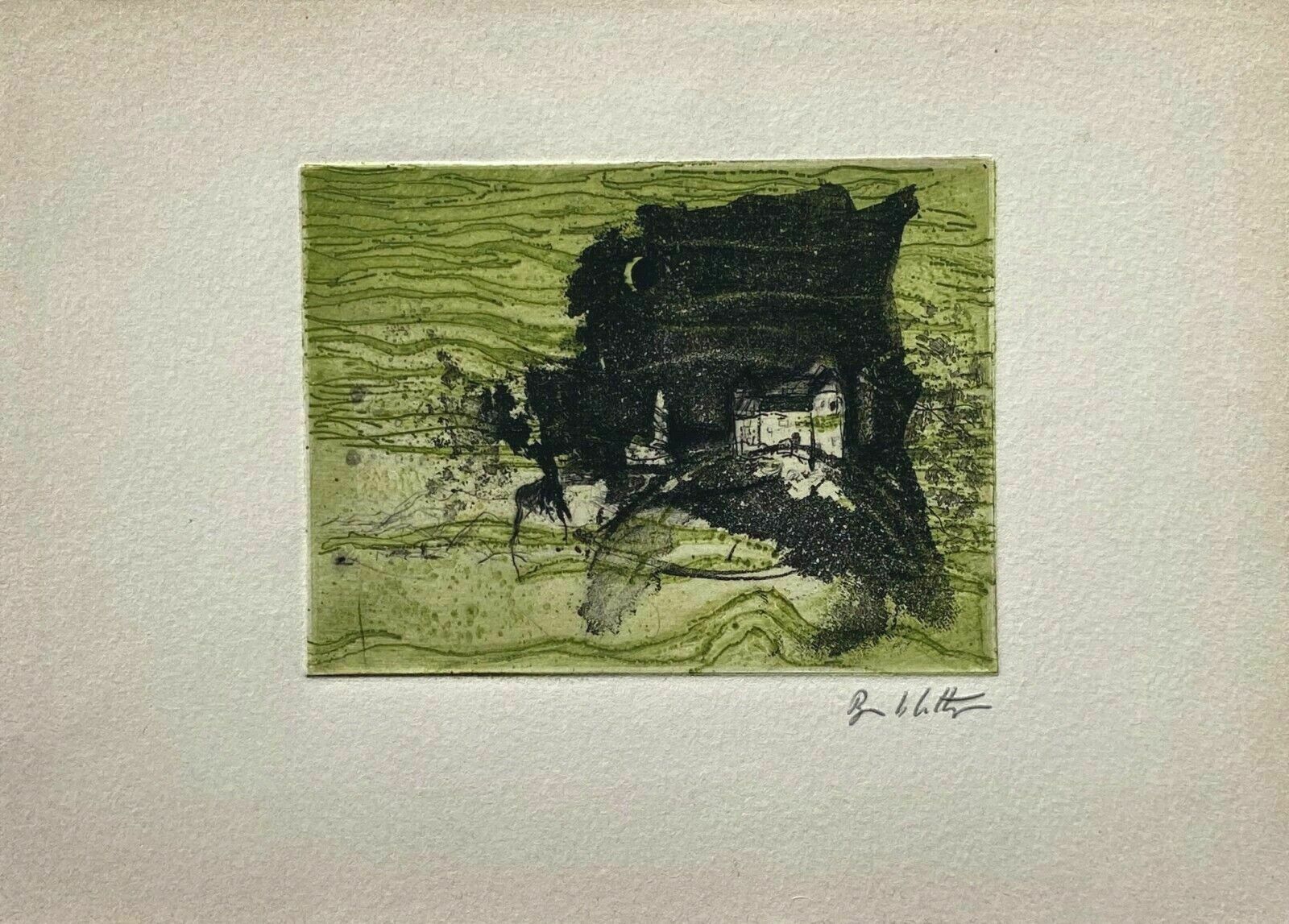 Karl Brandstätter Pretty Original Etching Signed Etching 1974