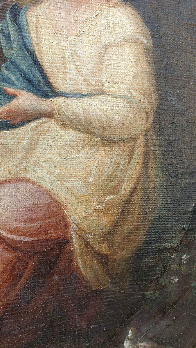 photo for sale Painting Virgin Before The Instruments Of The Passion, Framed, Eighteenth Century