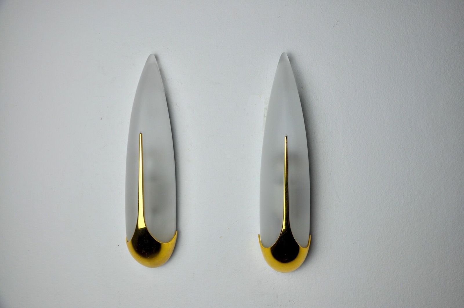 Pair Of Idearte "épis" Sconces, Glass And Metal, Spain 1980 photo 1667.0
