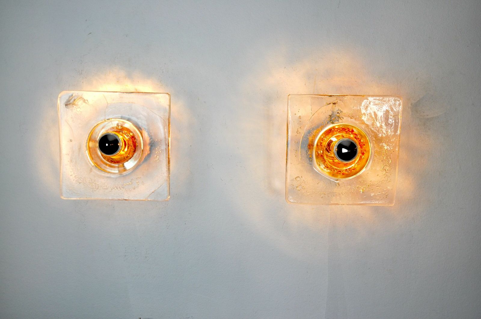 photo furniture Pair Of Albano Poli Sconces For Poliarte, Italy, 1970s