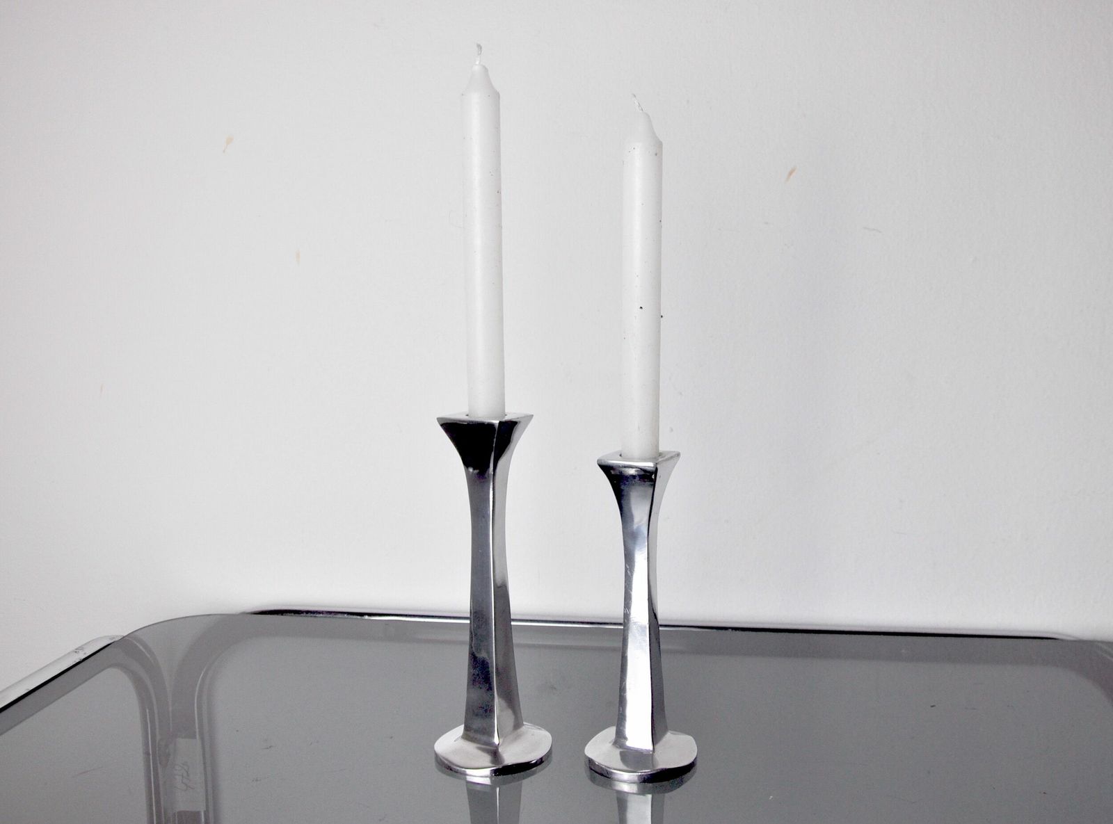 Pair Of Candlesticks By Arte3, 1980, Spain photo furniture