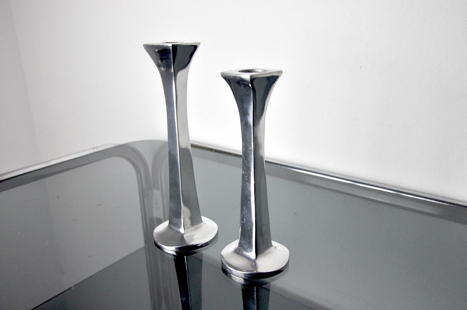 Pair Of Candlesticks By Arte3, 1980, Spain photo Home Decor