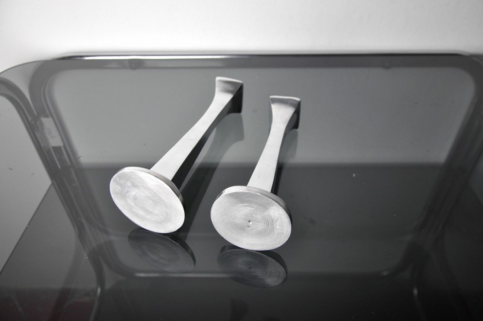 Pair Of Candlesticks By Arte3, 1980, Spain photo vintage