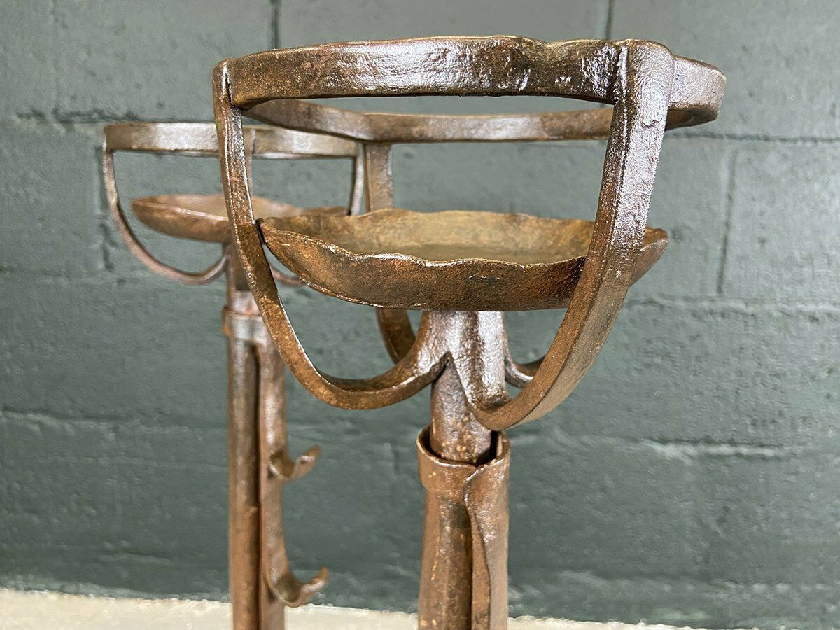 Pair Of French Wrought Iron Fire Dogs photo furniture