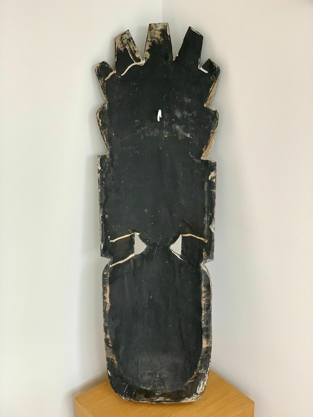 photo for sale Very Large Vintage African Tribal Totem Carving Solid Heavy Beautifully Carved