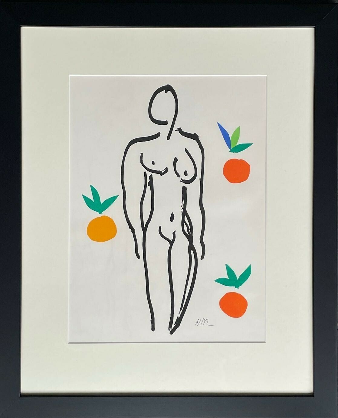 Henri Matisse "Nu Aux Oranges" Orignal Lithograph, Printed In 1954 By The Renowned Mourlot Freres, Paris photo Art