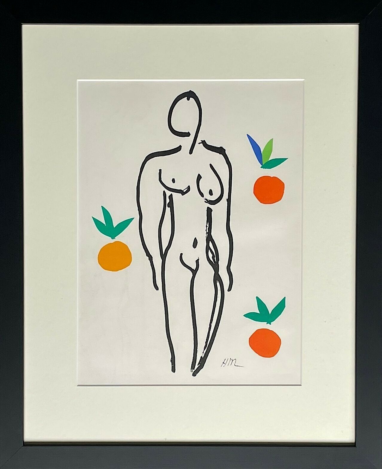 Henri Matisse "Nu Aux Oranges" Orignal Lithograph, Printed In 1954 By The Renowned Mourlot Freres, Paris photo 1350.0