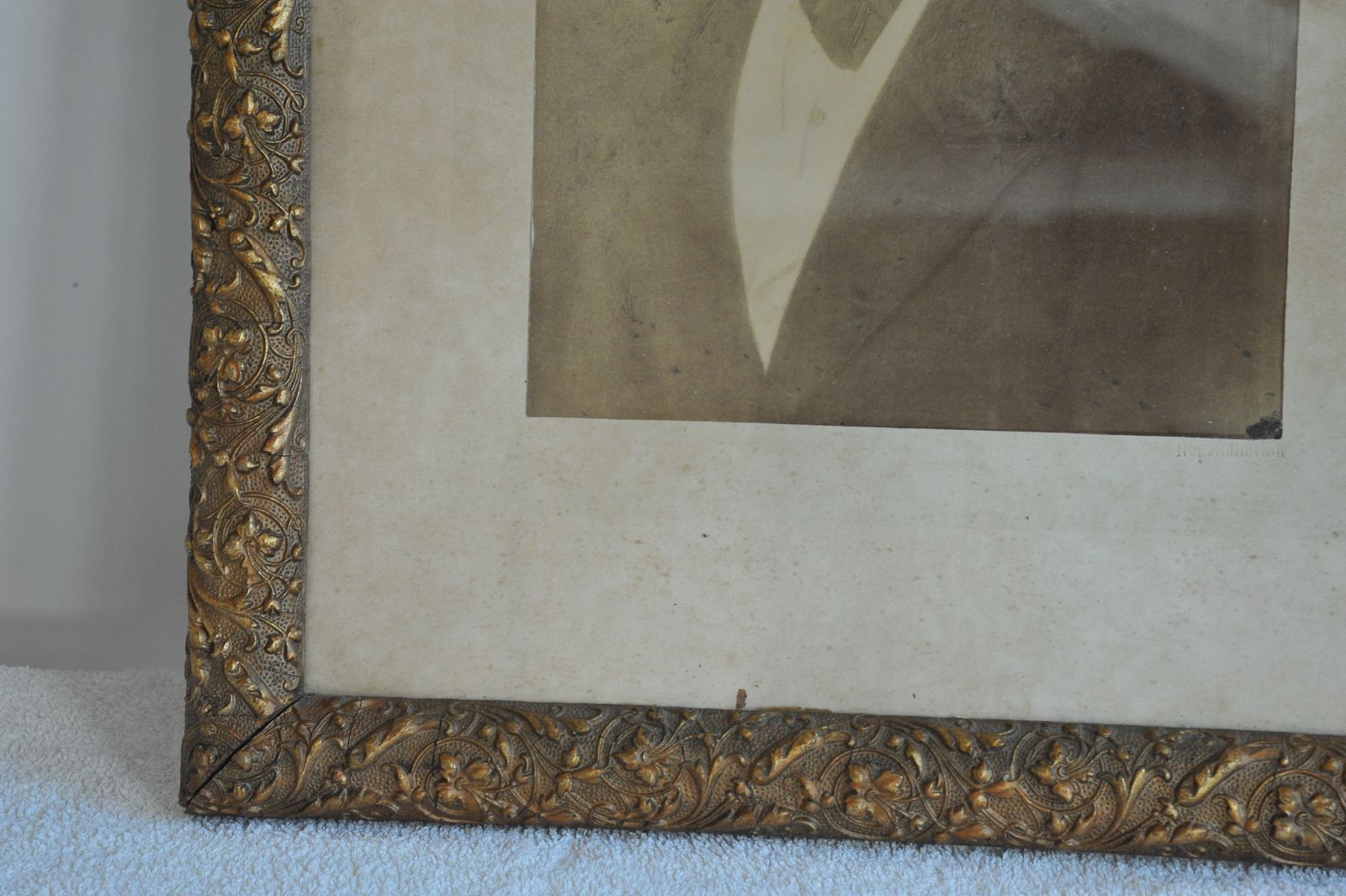 Wonderfully Decorative Antique Gilt Gesso Framed Portrait Of A Gentleman photo for sale