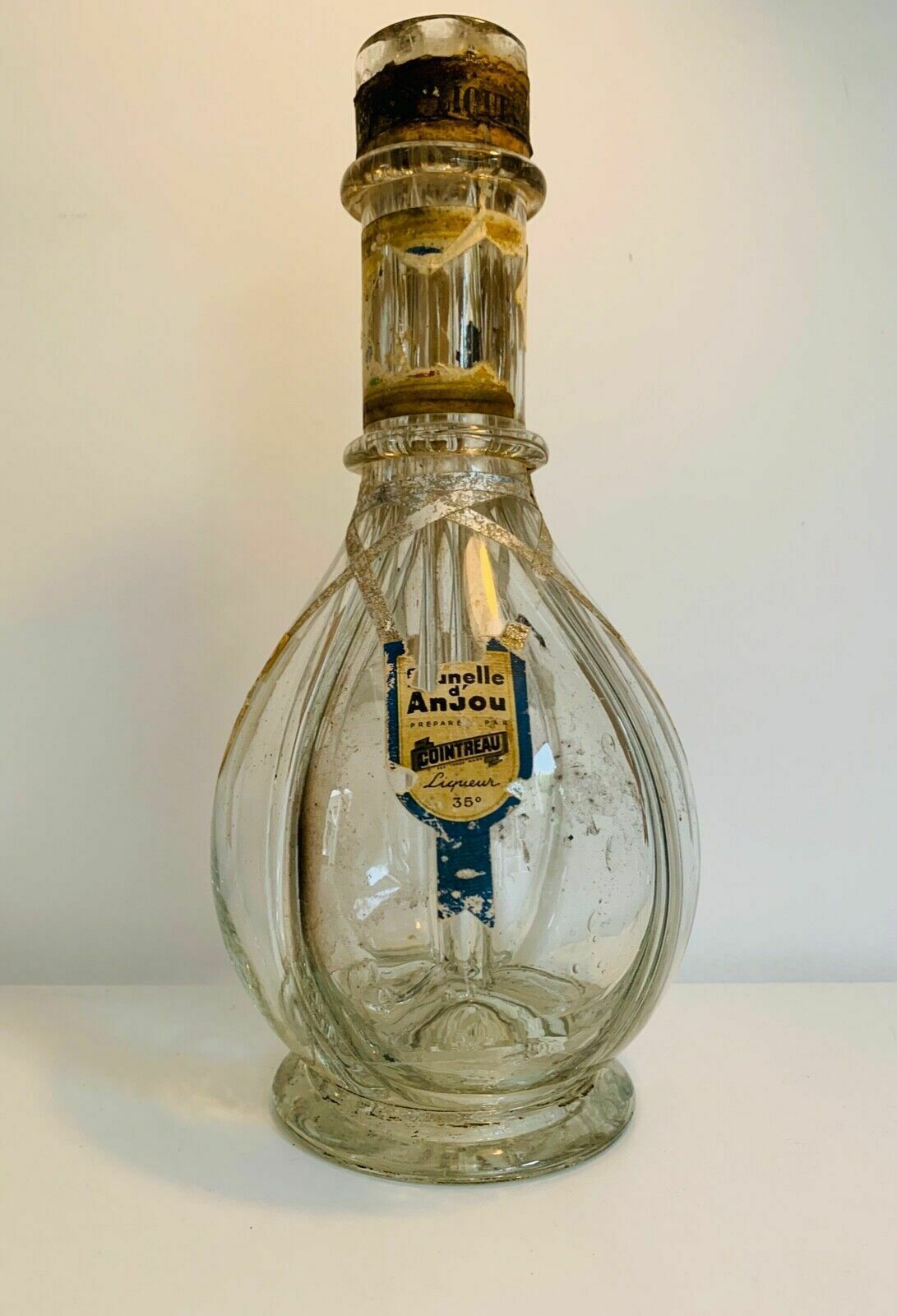 Rare & Unusual Four Chamber Glass Liqueur Bottle Cointreau 1960s photo Home Decor