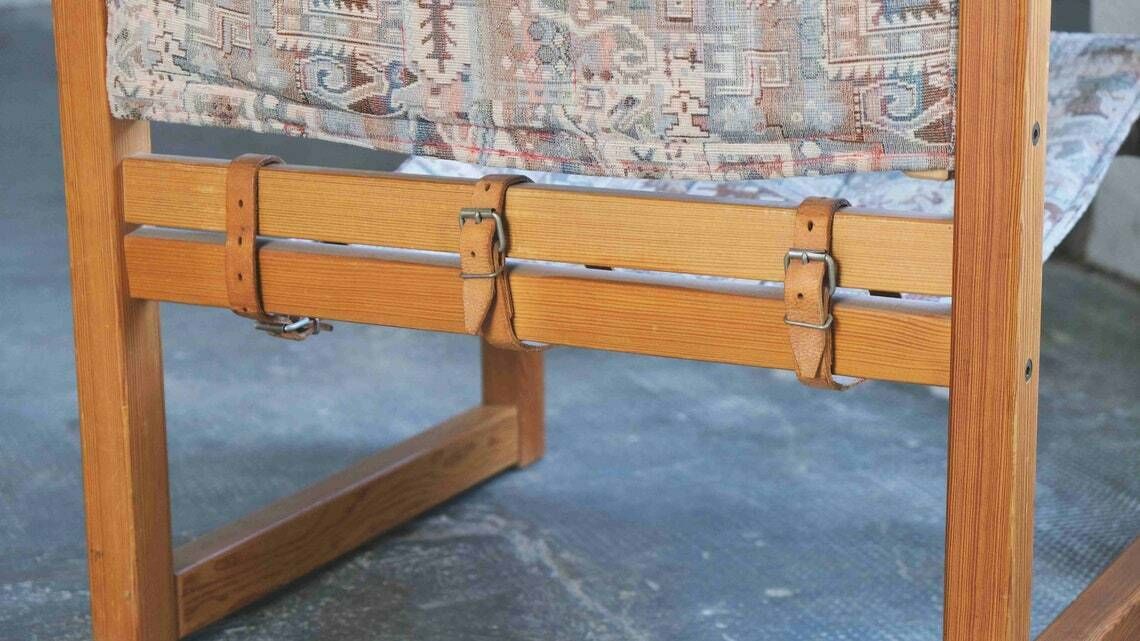 photo for sale Two Safari Mid Century Chairs By Karin Mobring For Ikea In Danish Design