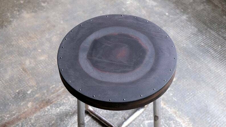 Round Bauhaus Stool In Chromed Tubular Steel, B77 Design photo 485.0